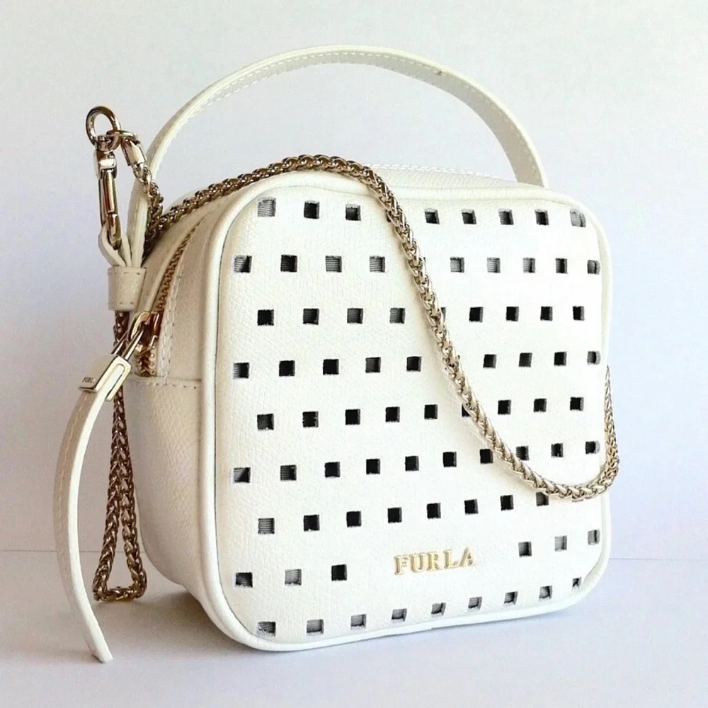 Furla White Yo-yo 2 Way Crossbody Bag - Picture 3 of 9